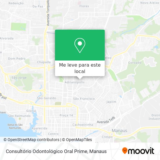 Consultório Odontológico Oral Prime mapa