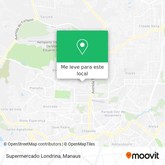Supermercado Londrina mapa