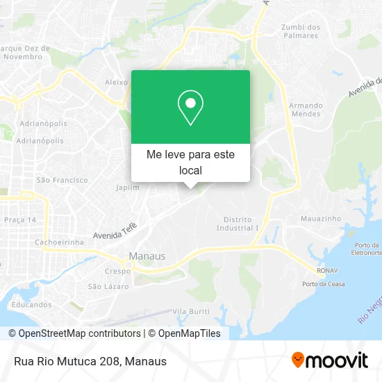 Rua Rio Mutuca 208 mapa