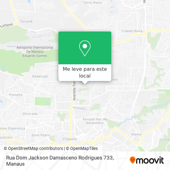 Rua Dom Jackson Damasceno Rodrigues 733 mapa