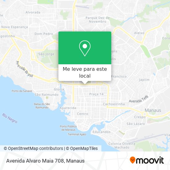 Avenida Alvaro Maia 708 mapa