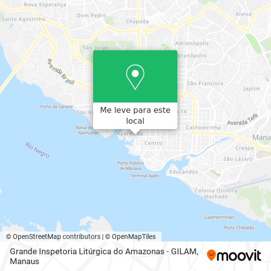 Grande Inspetoria Litúrgica do Amazonas - GILAM mapa