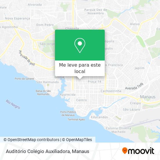 Auditório Colégio Auxiliadora mapa
