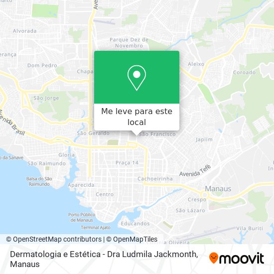 Dermatologia e Estética - Dra Ludmila Jackmonth mapa