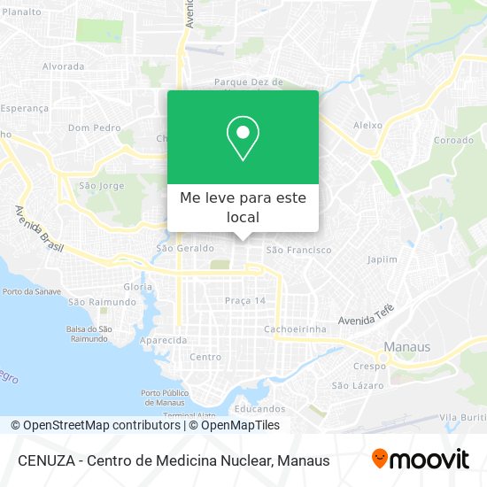 CENUZA - Centro de Medicina Nuclear mapa