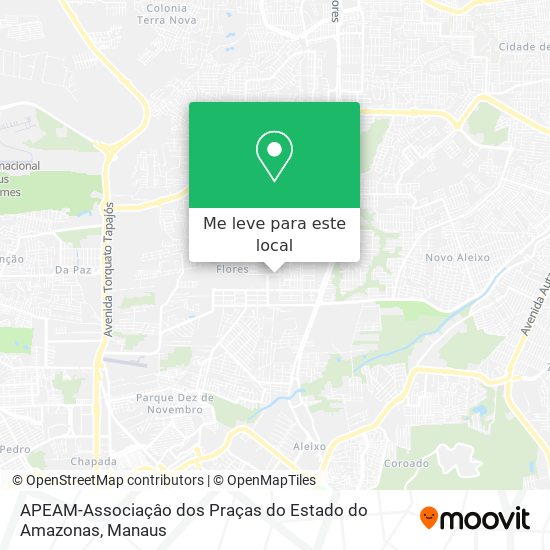 APEAM-Associaçâo dos Praças do Estado do Amazonas mapa