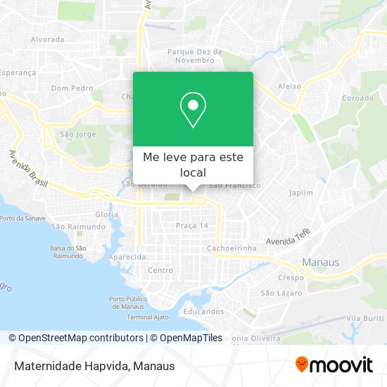 Maternidade Hapvida mapa