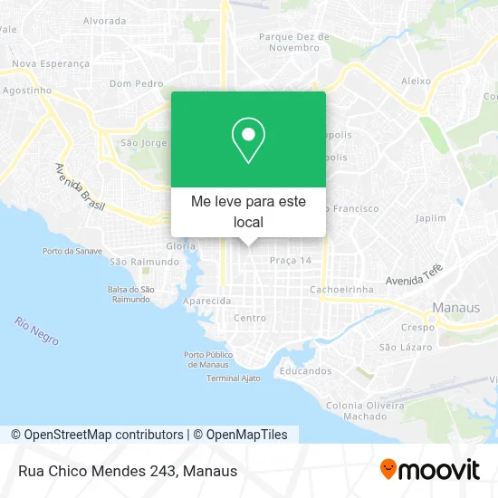 Rua Chico Mendes 243 mapa