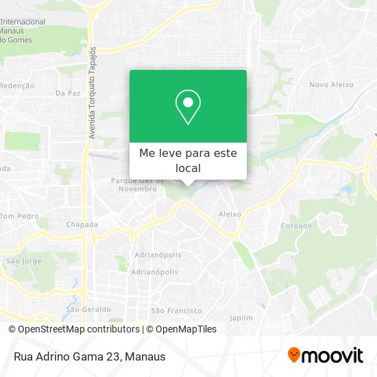 Rua Adrino Gama 23 mapa