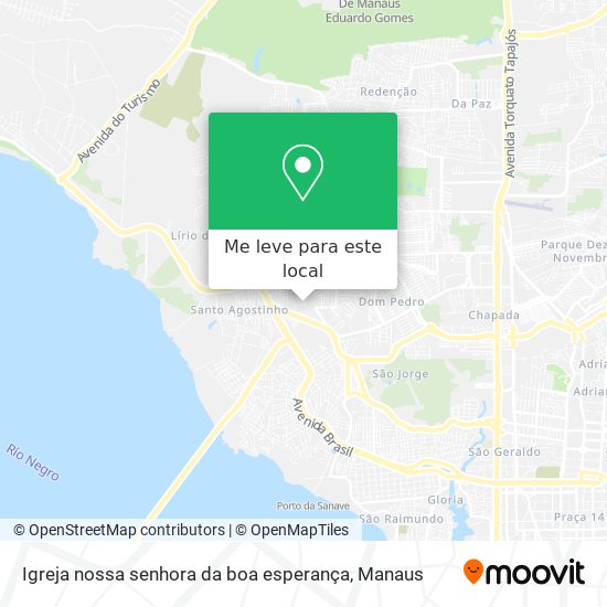 Igreja nossa senhora da boa esperança mapa