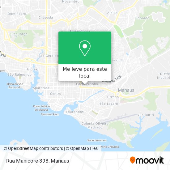 Rua Manicore 398 mapa