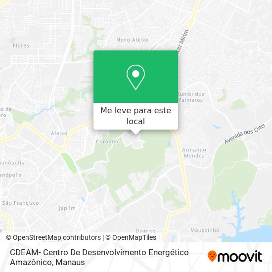 CDEAM- Centro De Desenvolvimento Energético Amazônico mapa