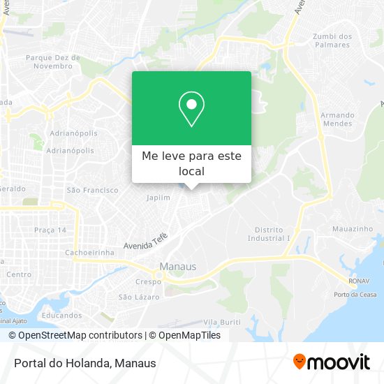 Portal do Holanda mapa