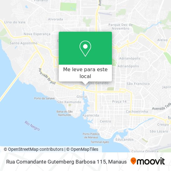 Rua Comandante Gutemberg Barbosa 115 mapa