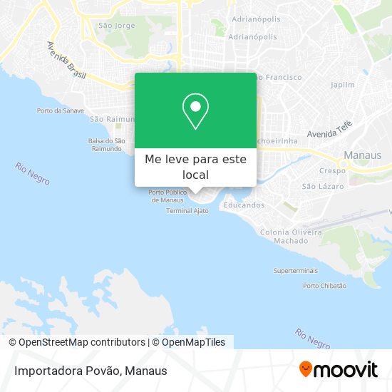 Importadora Povão mapa