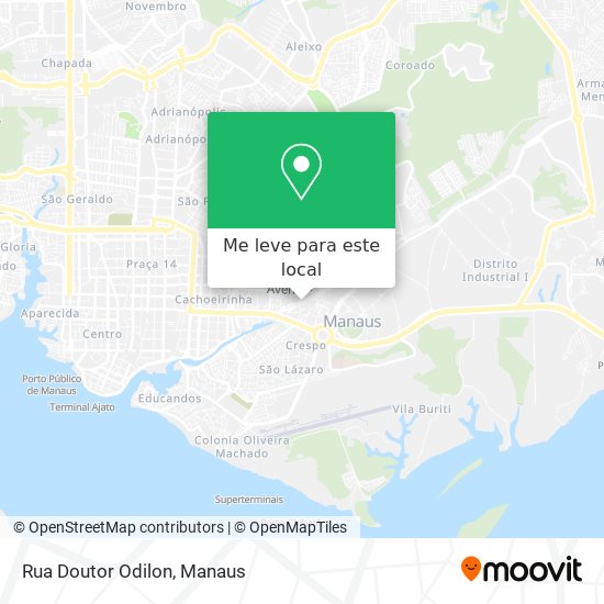Rua Doutor Odilon mapa