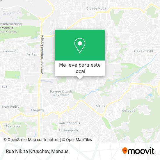 Rua Nikita Kruschev mapa