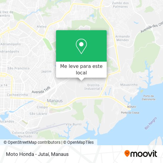 Moto Honda - Jutaí mapa