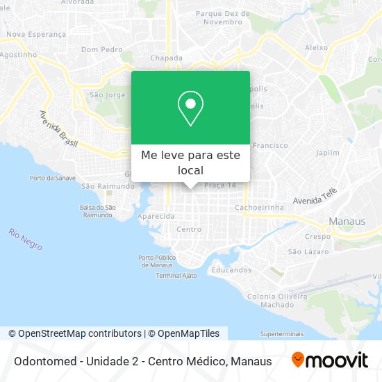 Odontomed - Unidade 2 - Centro Médico mapa