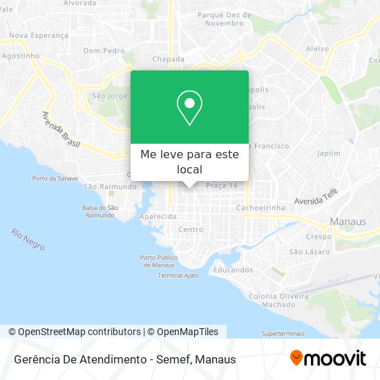 Gerência De Atendimento - Semef mapa