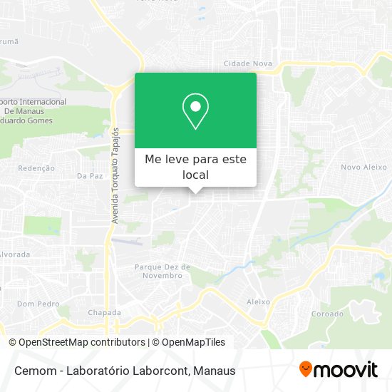 Cemom - Laboratório Laborcont mapa