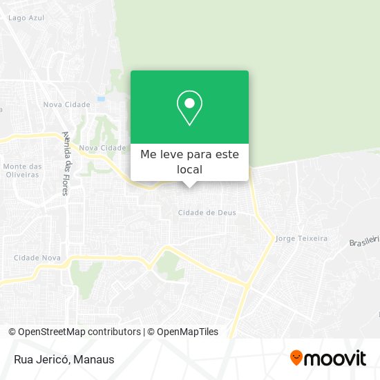 Rua Jericó mapa