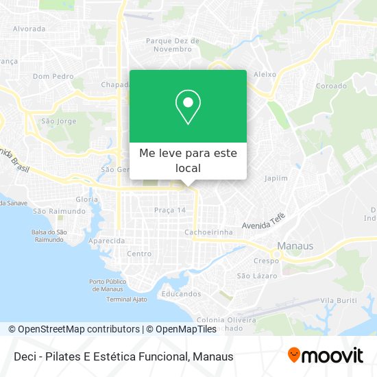 Deci - Pilates E Estética Funcional mapa