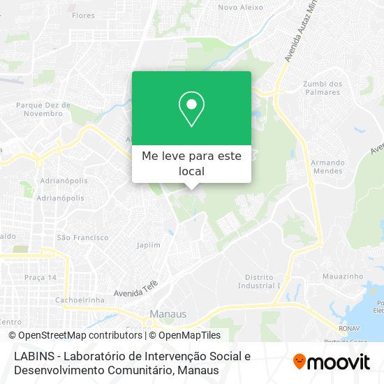 LABINS - Laboratório de Intervenção Social e Desenvolvimento Comunitário mapa