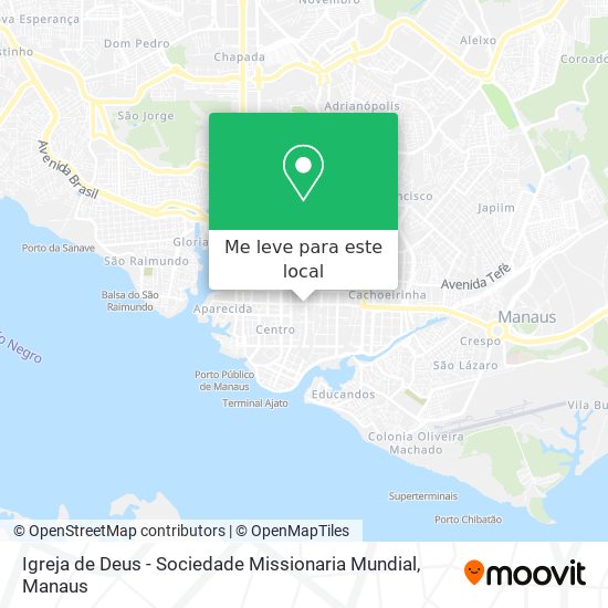 Igreja de Deus - Sociedade Missionaria Mundial mapa