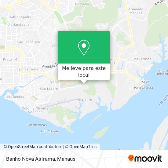 Banho Nova Asframa mapa