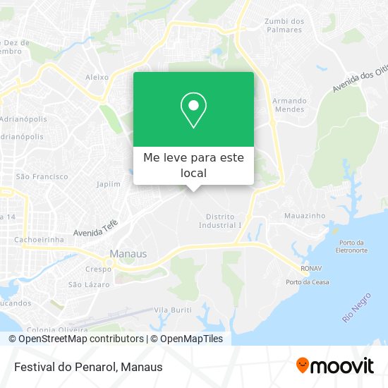 Festival do Penarol mapa