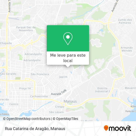 Rua Catarina de Aragão mapa