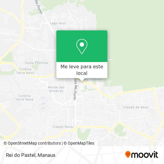 Rei do Pastel mapa