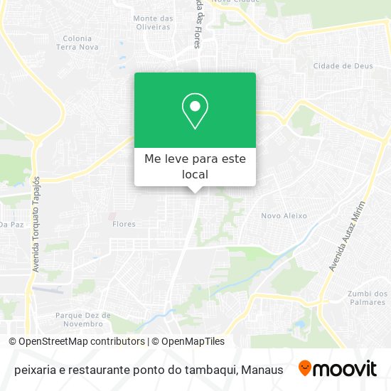 peixaria e restaurante ponto do tambaqui mapa