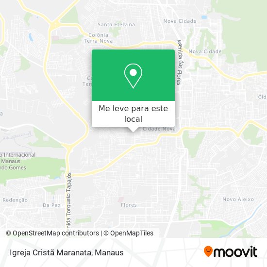 Igreja Cristã Maranata mapa
