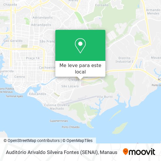 Auditório Arivaldo Silveira Fontes (SENAI) mapa