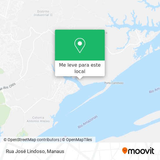 Rua José Lindoso mapa