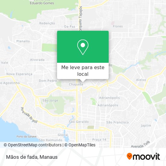 Mãos de fada mapa