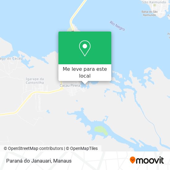 Paraná do Janauari mapa