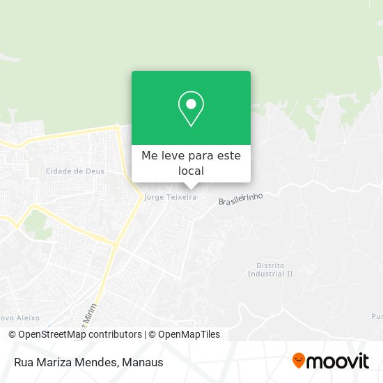 Rua Mariza Mendes mapa
