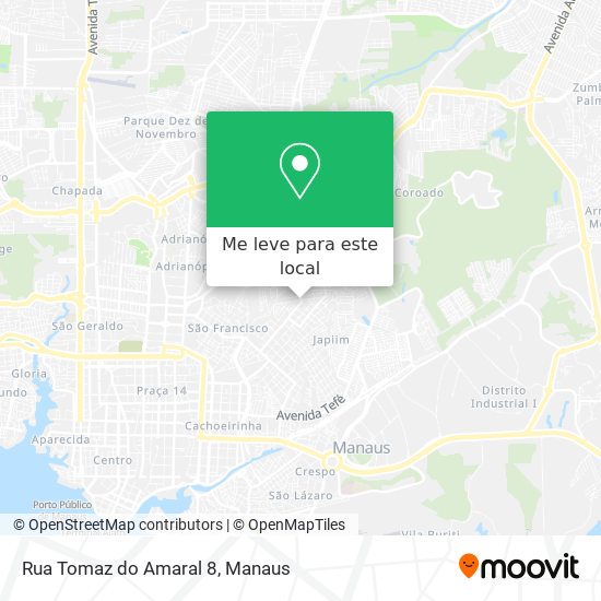 Rua Tomaz do Amaral 8 mapa