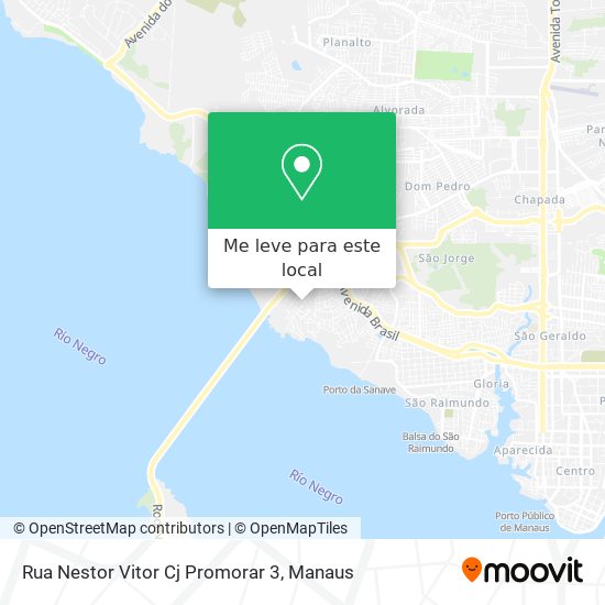 Rua Nestor Vitor Cj Promorar 3 mapa