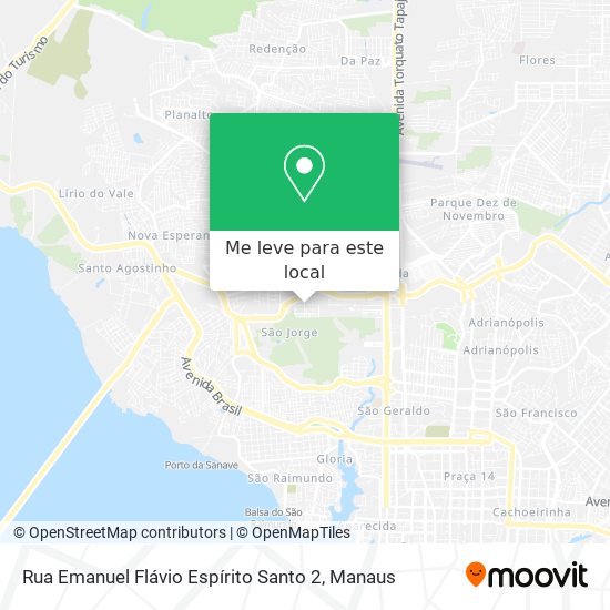 Rua Emanuel Flávio Espírito Santo 2 mapa