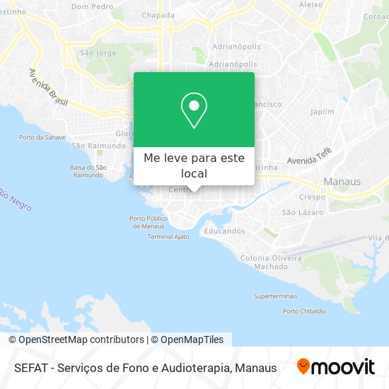 SEFAT - Serviços de Fono e Audioterapia mapa
