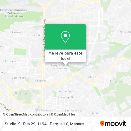 Studio K - Rua 29, 1194 - Parque 10 mapa