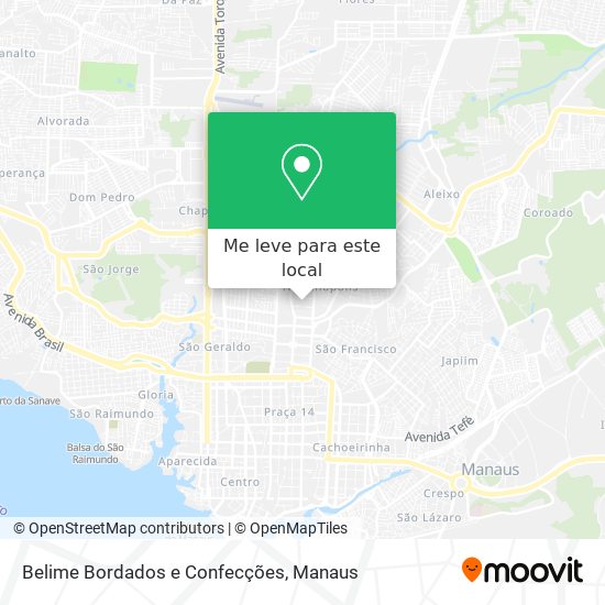 Belime Bordados e Confecções mapa