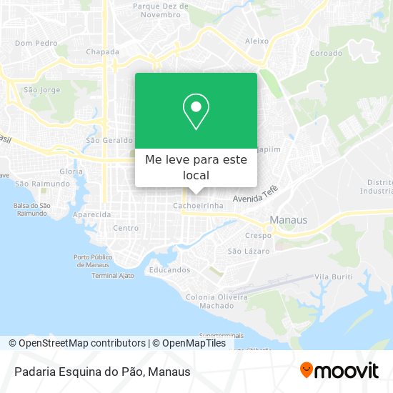 Padaria Esquina do Pão mapa