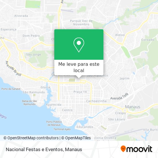 Nacional Festas e Eventos mapa