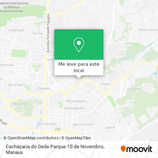 Cachaçaria do Dede Parque 10 de Novembro mapa