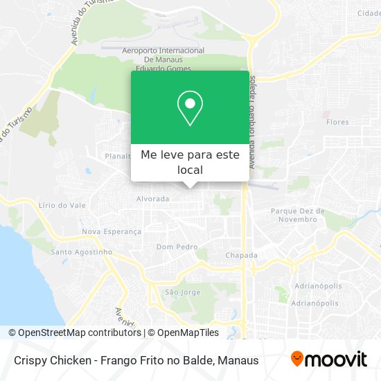 Crispy Chicken - Frango Frito no Balde mapa